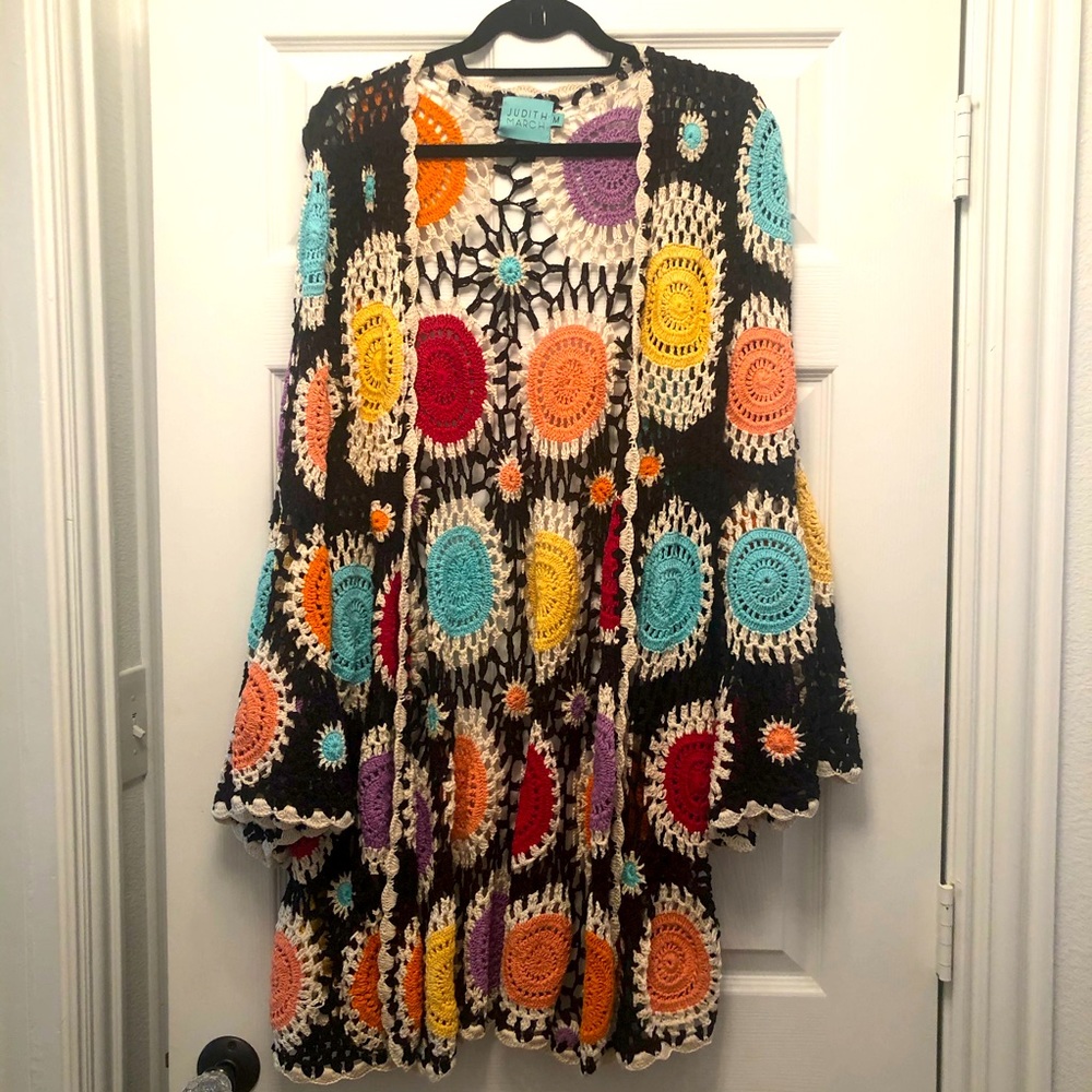 Judith March crochet cardigan